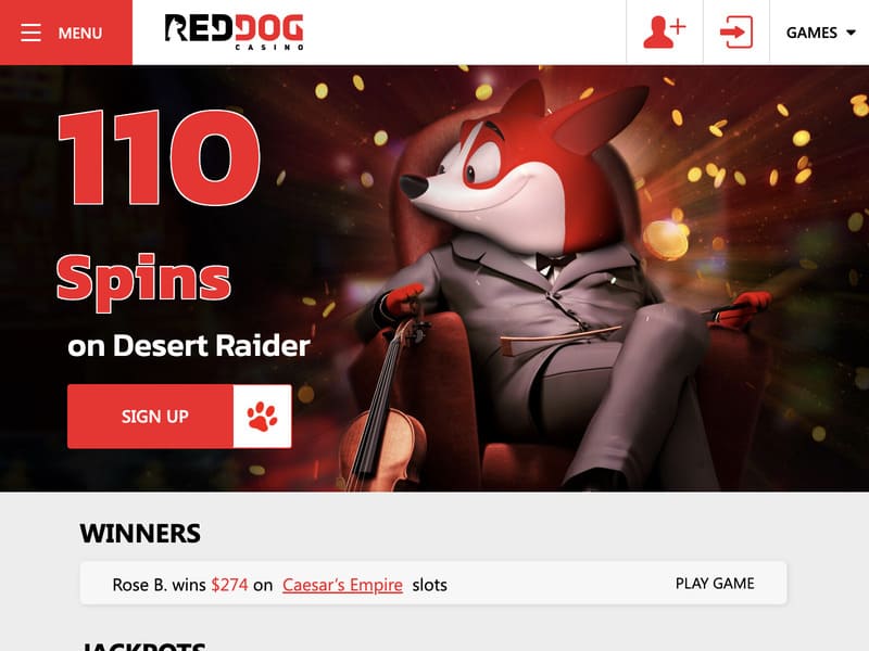 Red Dog casino oyun otomatları