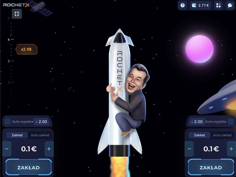 Gra Rocket X - zagraj na pieniądze w kasynie online