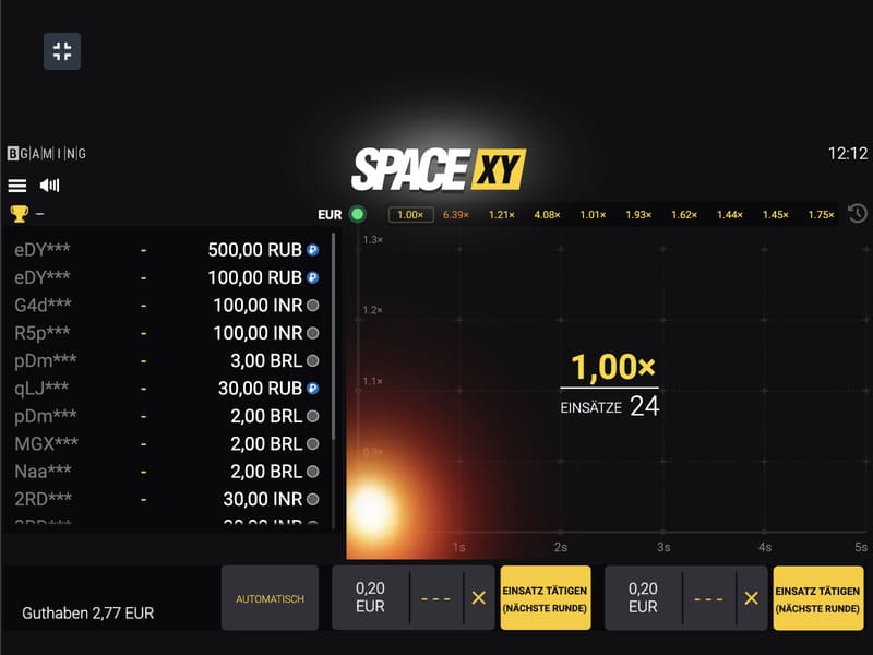 Pelaaminen ja voittaminen Space XY:ssä
