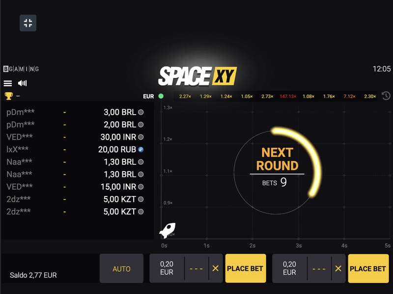O objetivo de jogar Space XY